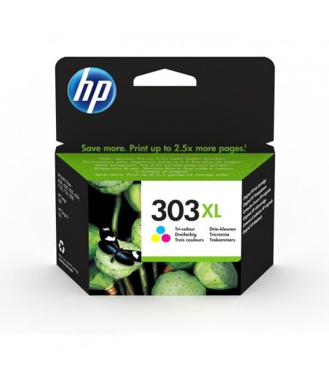 HP 303XL Cartouche d'encre trois couleurs grande capacité authentique (T6N03AE) pour HP Envy Photo 6220/6230/7130