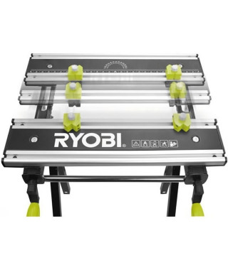 RYOBI Etabli RWB03 pliable, réglable et pivotant avec 100 kg de charge maximale