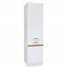 JUNONA Colonne de cuisine 2 Portes ouverture droite - L 50 x H 196 x P 46 cm - Blanc brillant