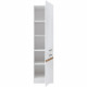 JUNONA Colonne de cuisine 2 Portes ouverture droite - L 50 x H 196 x P 46 cm - Blanc brillant