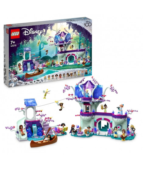 LEGO Disney 43215 La Cabane Enchantée dans l'Arbre, avec 13 Mini-Poupées dont Princesse Jasmine et Elsa