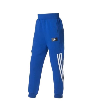 Pantalon de sport junior Mixte - ADIDAS - Bleu/blanc - - B FI 3S TAP P