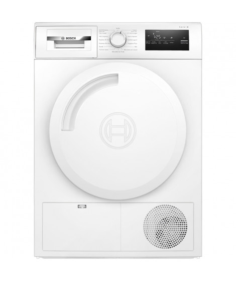 Seche-linge a condensation BOSCH WTN83209FR SER4 - 8 kg - Induction - L60cm  Classe B - Blanc