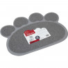 MPETS Tapis sortie maison de toilette Paw - Pour chat - 60x45cm - Gris