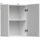 JUNONA Meuble haut 40 cm - 1 Porte - Blanc brillant