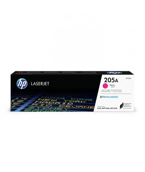 HP 205A Cartouche de toner magenta LaserJet authentique (CF533A) pour HP Color LaserJet Pro M154/M180/M181