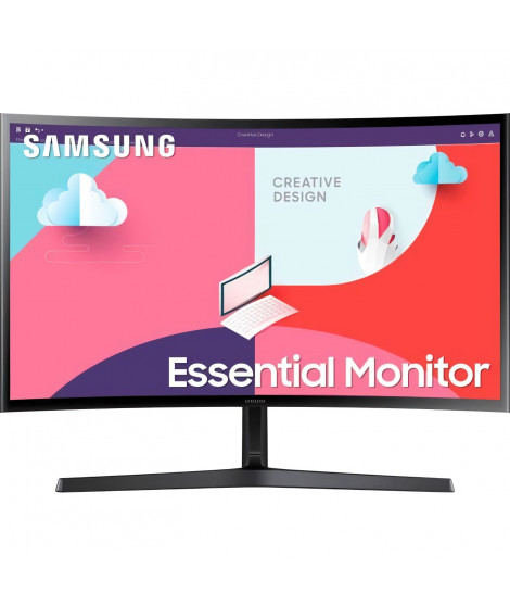 Ecran PC Incurvé - SAMSUNG S27C366EAU - 27 FHD - Dalle VA - 4 ms - 75Hz - HDMI / VGA - AMD FreeSync