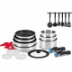 Batterie de cuisine 23 pieces Arthur Martin AM1671 - Inox  Poeles anti adhérent - Poignée amovible - Tous feux dont induction