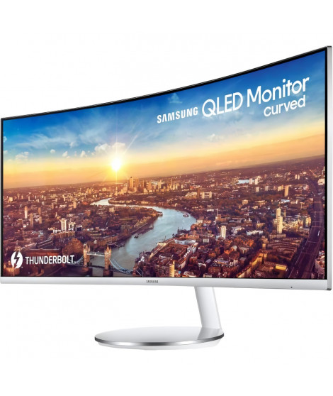 Ecran PC Incurvé - SAMSUNG C34J791WTP  - 34'' UWQHD - Dalle VA -  4 ms - 100Hz -  HDMI / DisplayPort / ThunderBolt - AMD Free…