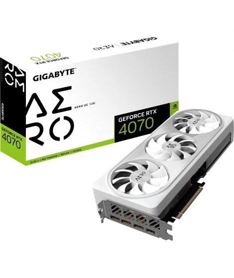 GIGABYTE - GeForce - Carte Graphique - RTX 4070 AERO OC - 12G