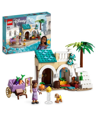 LEGO Disney Wish 43223 Asha dans la Ville de Rosas, avec Poupée Asha, Jouet de Chevre Valentino et Figurine Star, Film Wish