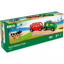 Train de la Ferme a Pile - circuit de train en bois - a partir de 3 ans - 36018 - BRIO World