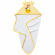 Cape de bain BABYCALIN GIRAFE - Des la naissance - Velours/Coton - 75 x 75 cm - Jaune