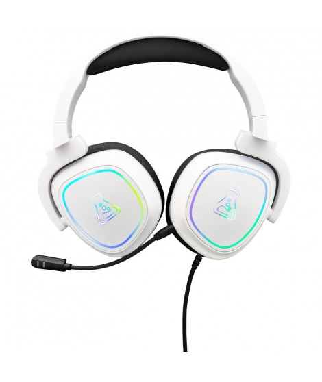 Casque Gaming RGB THE G-LAB - Compatible PC, PS4, XboxOne - Blanc