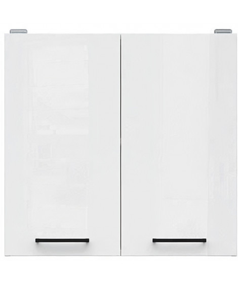 JUNONA Meuble haut 60 cm - 2 Portes - Blanc brillant