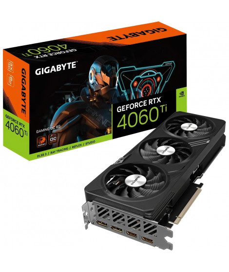 GIGABYTE - Carte Graphique - GeForce - RTX 4060 Ti GAMING OC 8G