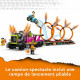 LEGO City Stuntz 60357 Le Défi de Cascade : les Cercles de Feu, Jouet Moto avec Camion