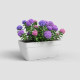 Jardiniere CAPRI CAMPANA XL - Plastique - 80 cm - Blanc - ARTEVASI