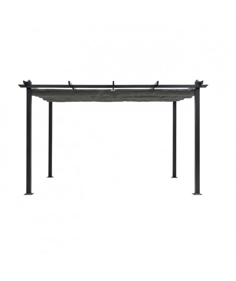 Pergola en aluminium CORDOBA - Gris - 4 x 3 m