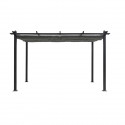 Pergola en aluminium CORDOBA - Gris - 4 x 3 m