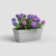 Jardiniere CAPRI CAMPANA XL - Plastique - 80 cm - Gris clair - ARTEVASI