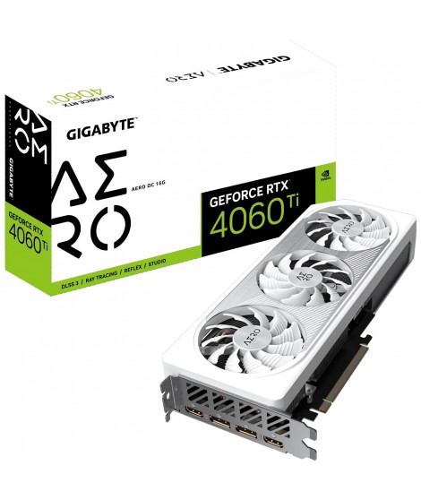 GIGABYTE - Carte Graphique - RTX 4060Ti AERO OC-16GD