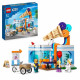 LEGO City 60363 La Boutique du Glacier, Jouet pour Enfants Des 6 Ans, avec Vélo Cargo