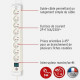 Multiprise Premium-Plus Brennenstuhl Blanche avec 8 prises et 3m de câble, fabriquée en France