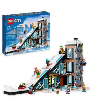 LEGO City 60366 Le Complexe de Ski et d'Escalade, Jouet de Construction Modulaire pour Enfants Des 7 Ans