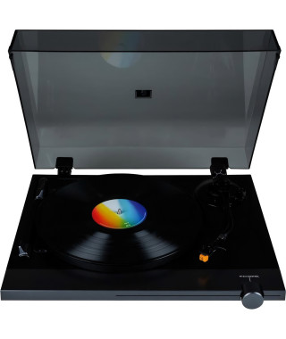 THOMSON TT700 - Platine vinyle premium 33 et 45 tours - Tete de lecture AT91 Audio Technica - Antiskating - Noire