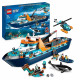 LEGO City 60368 Le Navire d'Exploration Arctique, Jouet de Grand Bateau Flottant, Cadeau Enfants