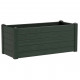 TERAPLAST Jardiniere Trama002 40x100cm - Réserve d'eau et pieds réglablesT - Vert fôret