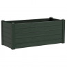 TERAPLAST Jardiniere Trama002 40x100cm - Réserve d'eau et pieds réglablesT - Vert fôret