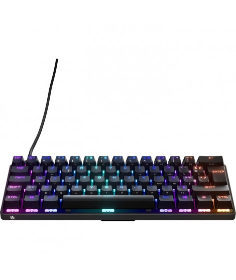 Clavier Gaming - AZERTY - STEELSERIES - Apex 9 Mini FR - Sans Pavé Numérique - Rétroéclairé - Noir