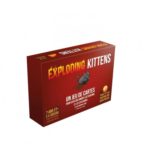 Asmodee - Exploding Kittens : Le Jeu de Base (Edition 2022) - Jeu de société - A partir de 7 Ans - 2 a 5 Joueurs - 15 Min