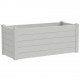 TERAPLAST Jardiniere Trama002 40x100cm - Réserve d'eau et pieds réglables  - Blanc cassé