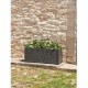 TERAPLAST Jardiniere Trama002 40x100cm - Réserve d'eau et pieds réglablesT - Vert fôret