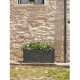 TERAPLAST Jardiniere Trama002 40x100cm - Réserve d'eau et pieds réglablesT - Vert fôret
