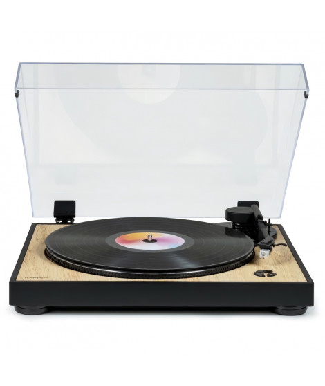 THOMSON TT300 - Platine vinyle design 33 et 45 tours - Tete de lecture Audio-Technica AT3600L - Bois et noir