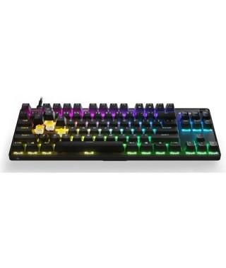 Clavier Gaming - AZERTY - STEELSERIES - Apex 9 TKL FR - Sans Pavé Numérique - Rétroéclairé - Noir