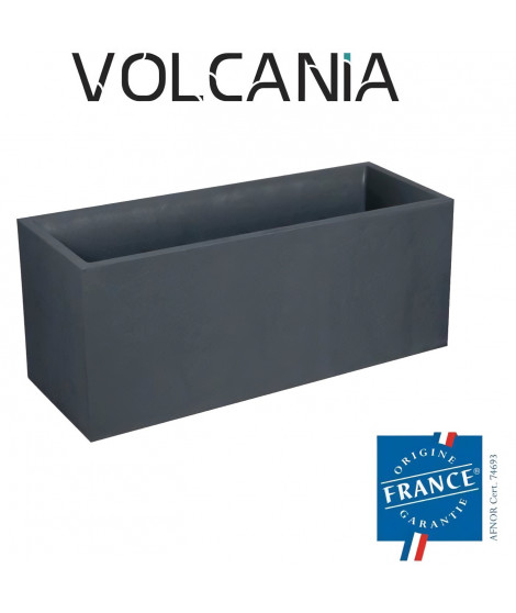 EDA Bac jardiniere Volcania 100 x 40 x 40 cm - 97,6 L - Gris  anthracite