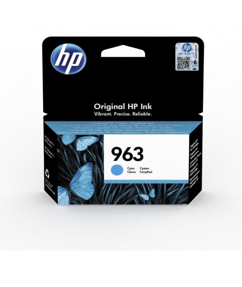 Cartouche d'encre cyan HP 963 authentique (3JA23AE) pour HP OfficeJet Pro 9010 / 9020 series