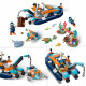 LEGO City 60377 Le Bateau d'Exploration Sous-Marine, Jouet avec Figurines Animaux Marins