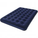 BESTWAY Matelas gonflable floqué Horizon Double + Pompe électrique Sidewinder + Sac  2 places  Bleu