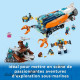 LEGO City 60379 Le Sous-Marin d'Exploration en Eaux Profondes, Jouet avec Plongeur, et Requin