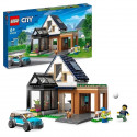 LEGO City 60398 Maison Familiale et Voiture Électrique, Jouet de Maison de Poupée