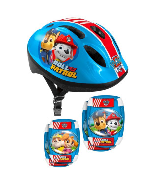 Set casque et coudieres/genouilleres - 50/56 cm - PAT PATROUILLE - PA450507