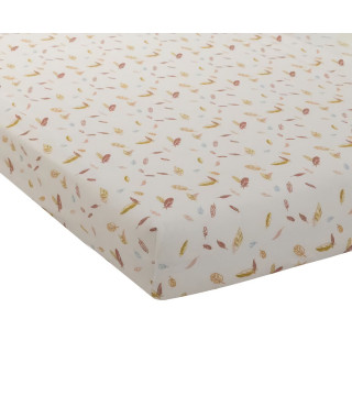 DRAP HOUSSE JERSEY IMPRIME 60x120 cm HAPPY