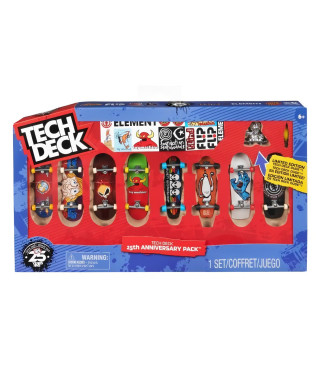 Tech Deck - Coffret 25e Anniversaire - 8 finger skates