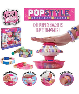 COOL MAKER - Pop Style Machine a Bracelets - Jusqu'a 10 Bracelets